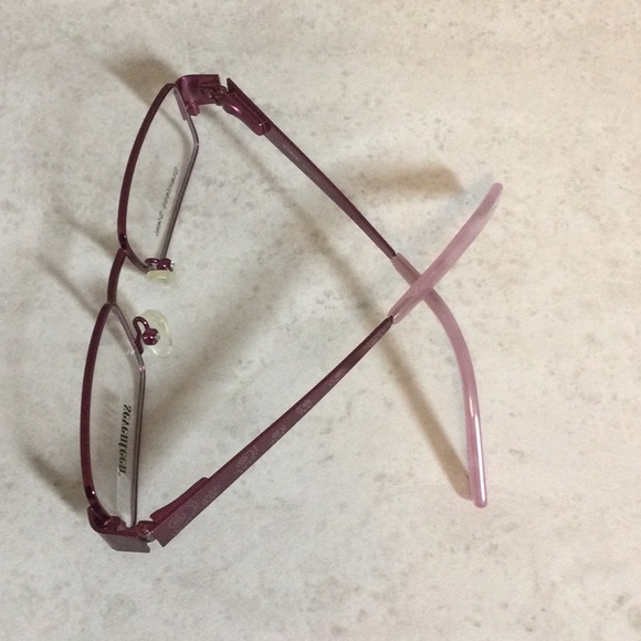 NWT Seventeen pink retro metal eyeglasses new old stock - Picture 12 of 16
